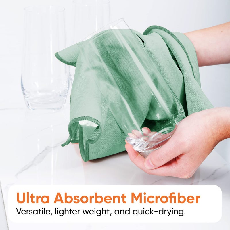 Superio Microfiber Glass Cleaning Cloth, Mirror & Window Miracle Cloth Lint & Streak Free, Washable, Large Eco-Friendly for Electronics, Cars, Tv Screens, Glasses... Cleans with Plain Water (14x16 2) - Image 4